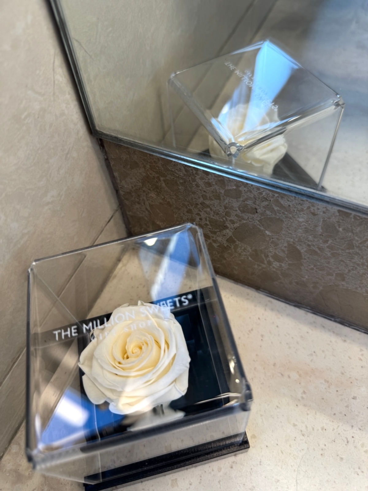 Dehidrirana bijela ruža